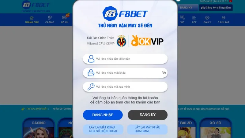 Tham gia F8BET casino hết sức đơn giản