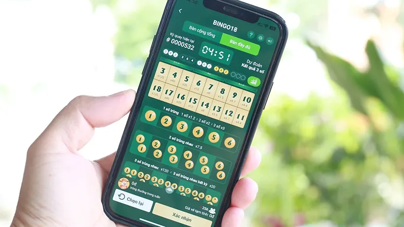 Các loại cược trong Bingo 18